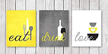 Kitchen and Bathroom Canvas Art