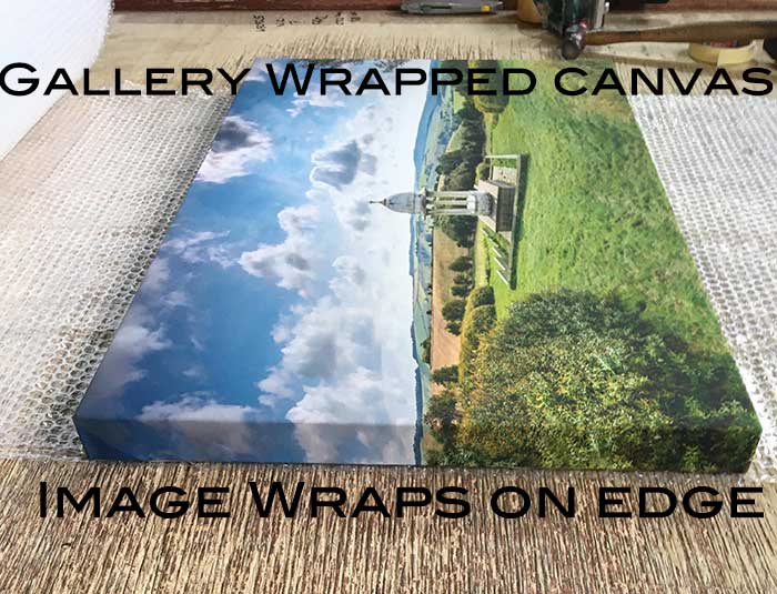 Gallery wrapped canvas prints