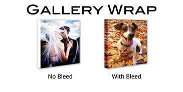 What is a gallery wrapped canvas print ?