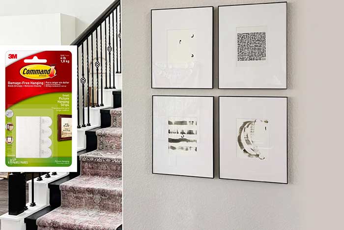 3m command strips for hanging aluminium prints from canvasdesign uk