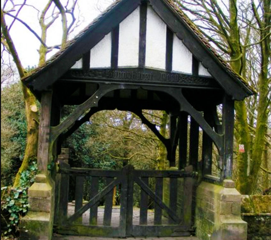 Potters lychgate at Sunnyhurst woods darwen