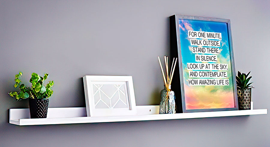 floating shelf canvas prints