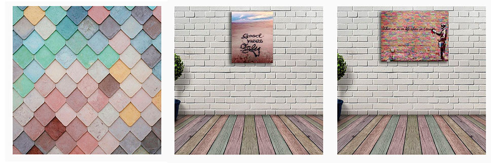 pastel shade canvas prints