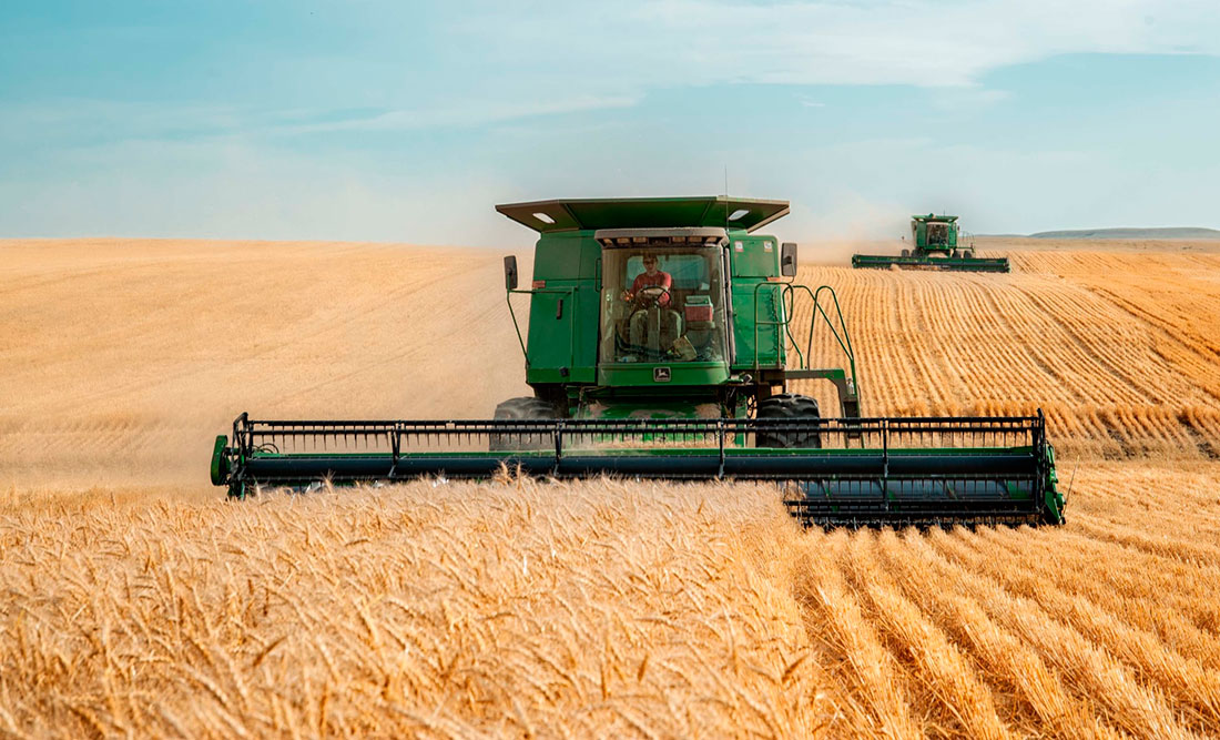 john deere tractors on canvas