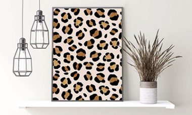 Leopard canvas prints are taking over the interior design world in a fascinating way