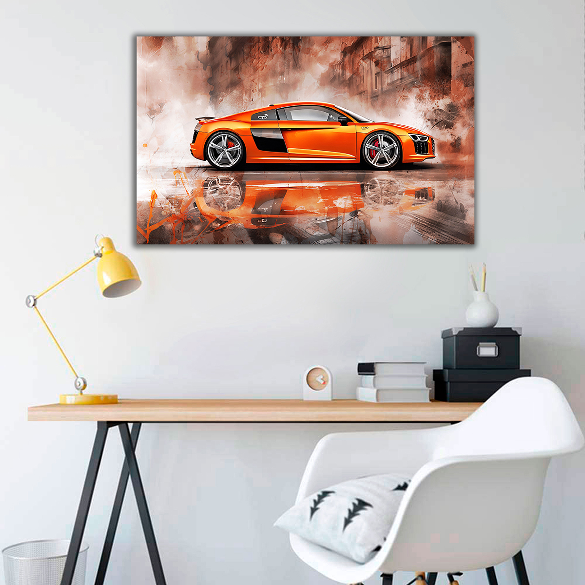 Car art on canvas