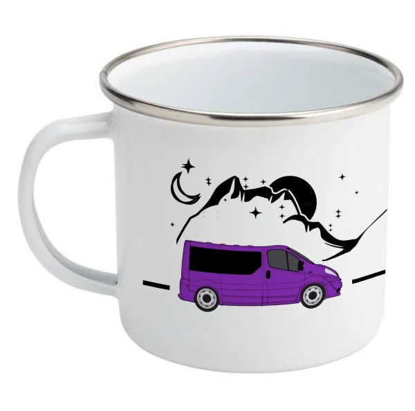 Vauxhall Vivaro MK1 camper enamel mug