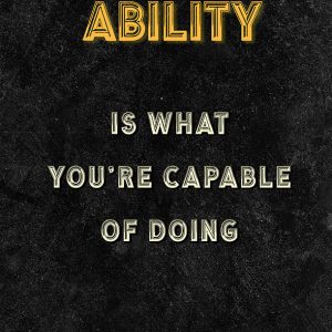 ability motivational canvas art