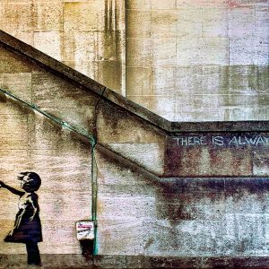 Banksy there is always hope canvas