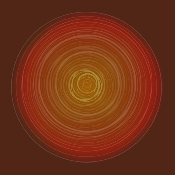 Geometric canvas art concentric circles