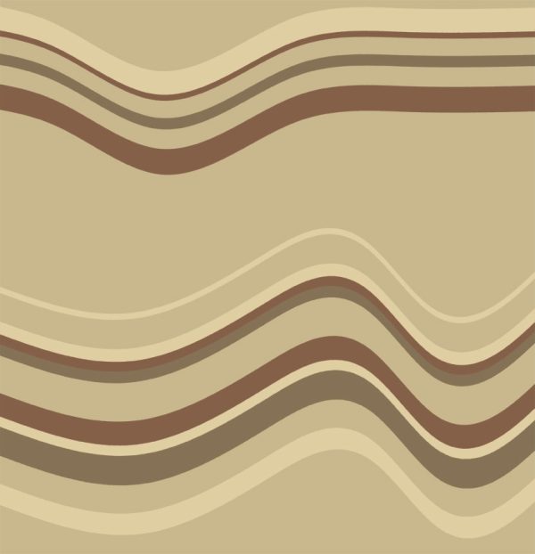 Geometric canvas art horizon stripes