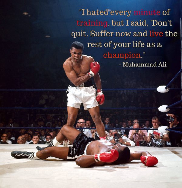 Muhammad Ali Train as a champion