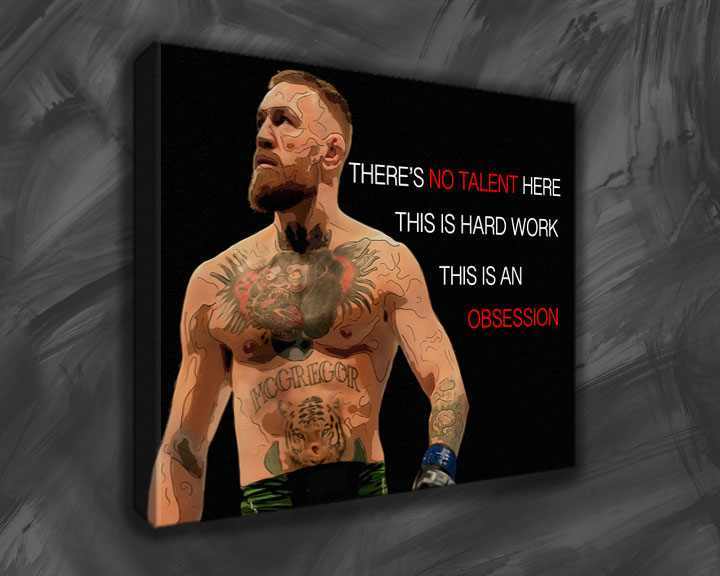 Conor McGregor No Talent Canvas - Canvas Art and Wall Art Prints from  Canvasdesign UK