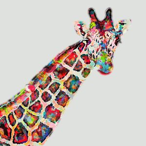 Giraffe canvas wall art