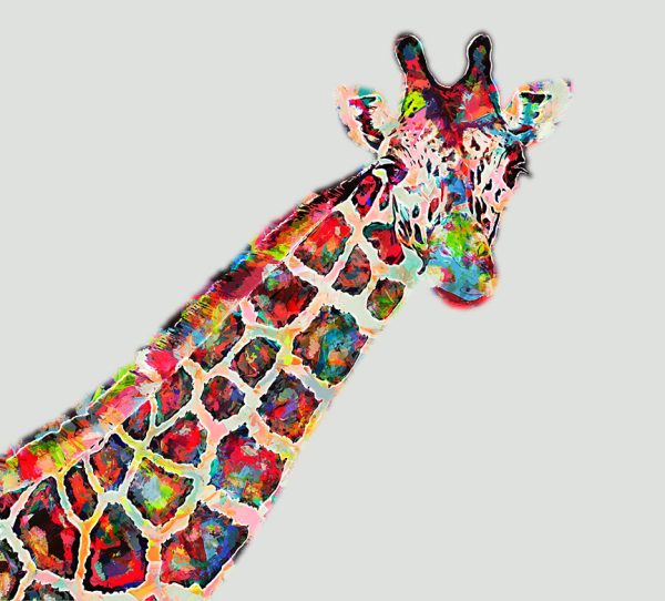 Giraffe canvas wall art