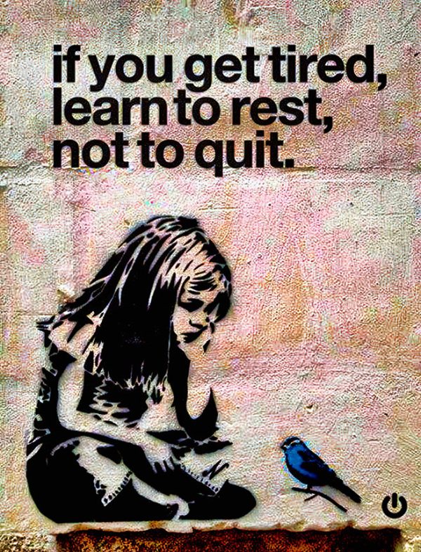 if you get tired learn to rest canvas wall art