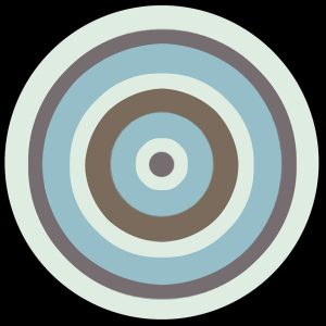 Geometric canvas art ovals