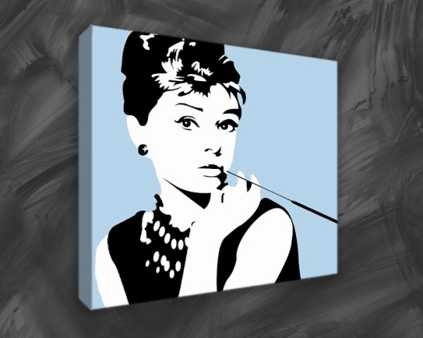 Audrey Hepburn on canvas