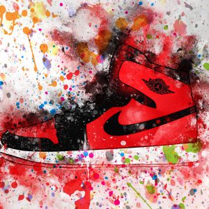 Nike Air Hordan Canvas Art