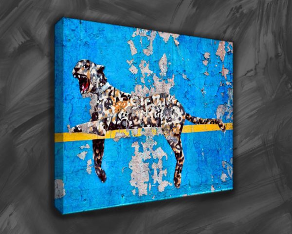 banksy bronx zoo canvas wall art on canvas mock up