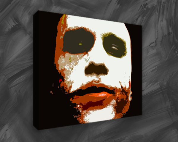 heath ledger as the joker canvas