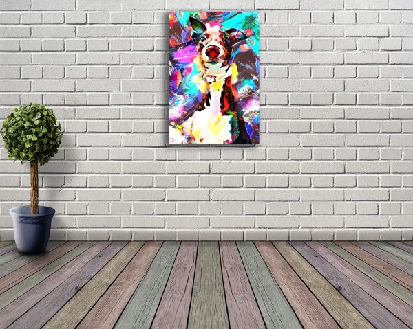 whippet canvas wall art roomset