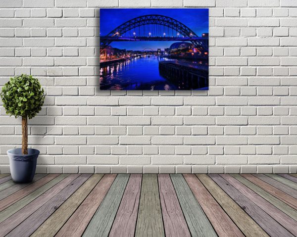 tyne bridge canvas wall art roomset