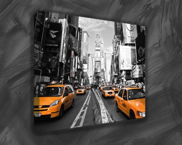 NYC Times Square Yellow Cab Canvas
