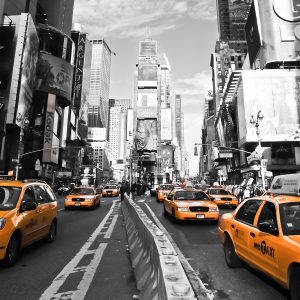 NYC Times Square Yellow Cab Canvas