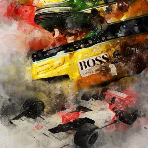 ayrton senna canvas art