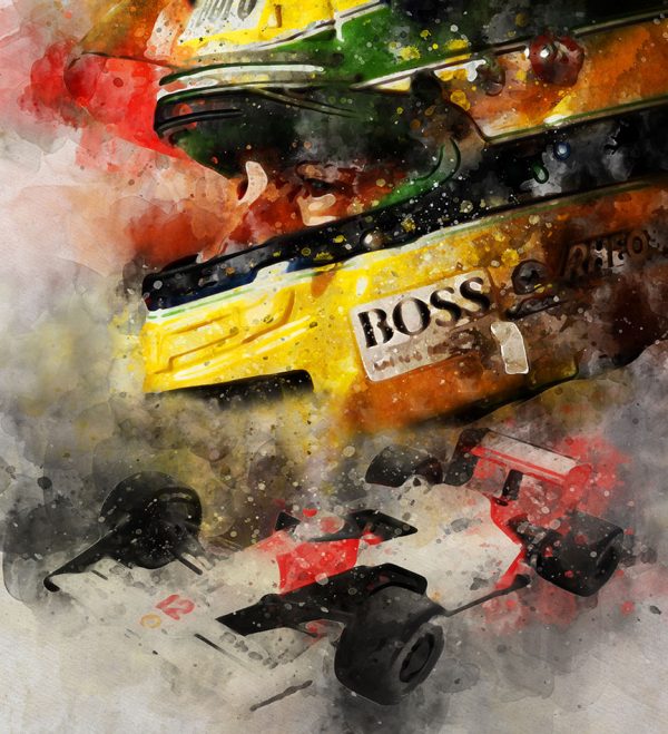 ayrton senna canvas art