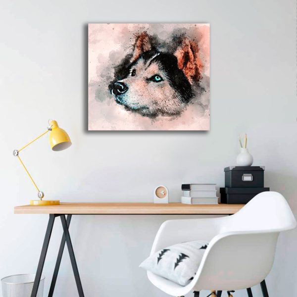 Husky Canvas Art