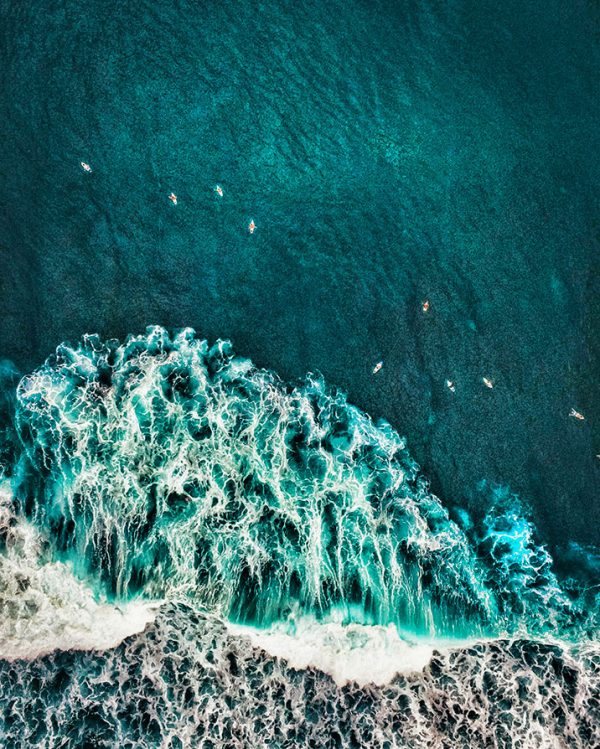 Surfing Waves Canvas Art