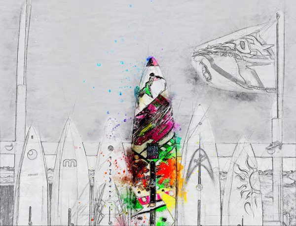 Surfboard Canvas Art