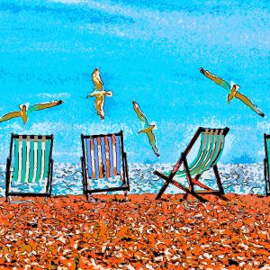 Beach Seagulls Artwork