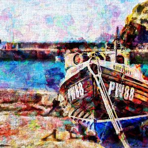 Harbour Art on canvas