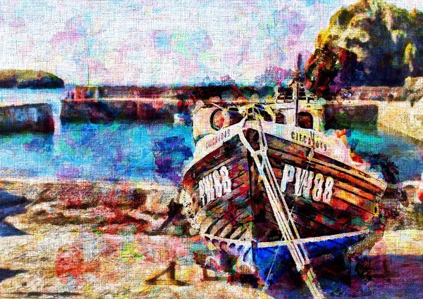 Harbour Art on canvas