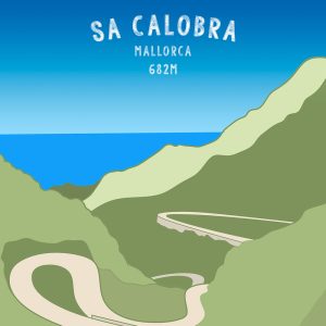 Mallorca Sa Calobra Cycling Canvas Art