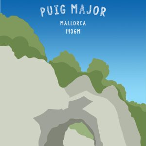 Puig Major Mallorca Cycling Canvas Art