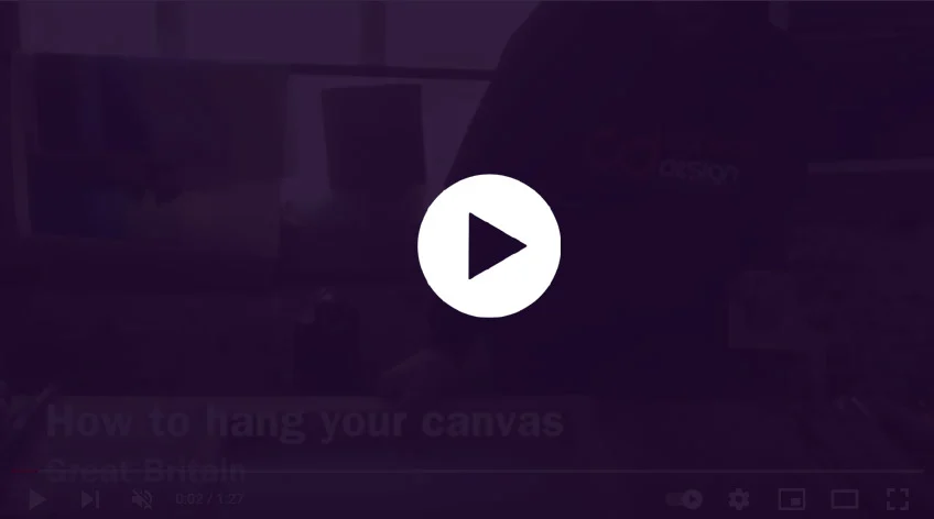How to hang your canvas prints perfectly the first time